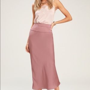 Free people normani silk midi skirt